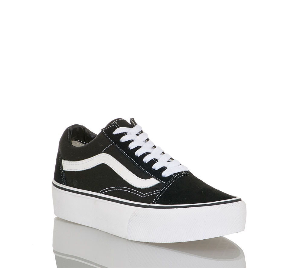 Vans Old Skool Platform Damen Sneaker in schwarz-weiß von Vans ... Vans Old Skool Platform Damen Sneaker in schwarz-weiß von Vans ...